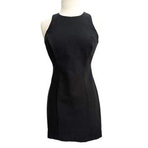 Vintage 90s Roberta Black Halter Style Mini Dress | Size 5/6